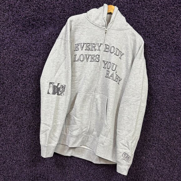Troye Sivan One Of Your Girls Oversized Zip-Up Hoodie Size Extra Large - Picture 3 of 4